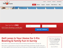 Tablet Screenshot of delllanes.ca